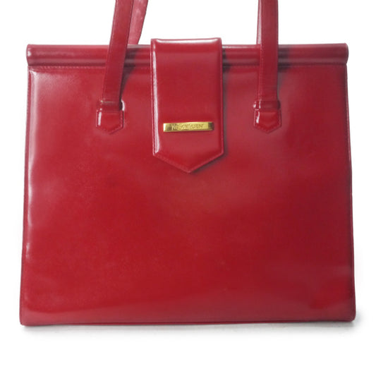 YVESSANTLAURENT  レザートートバック（赤）