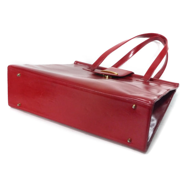 YVESSANTLAURENT  レザートートバック（赤）