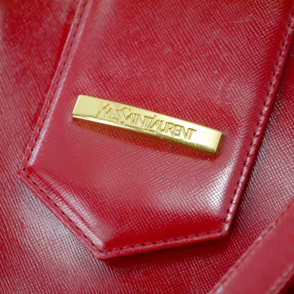 YVESSANTLAURENT  レザートートバック（赤）