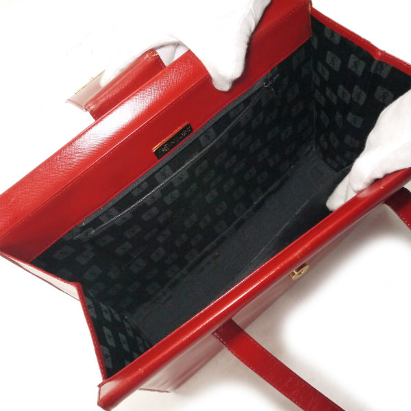 YVESSANTLAURENT  レザートートバック（赤）