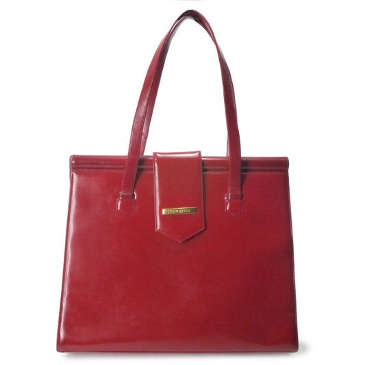 YVESSANTLAURENT  レザートートバック（赤）