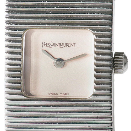 YVES SAINT LAURENT　　蛇腹デザイン腕時計
