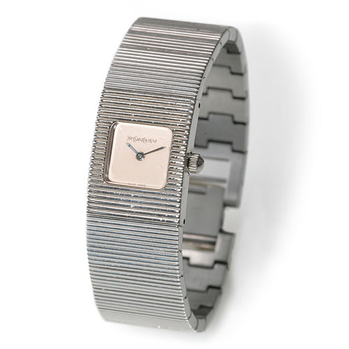 YVES SAINT LAURENT　　蛇腹デザイン腕時計