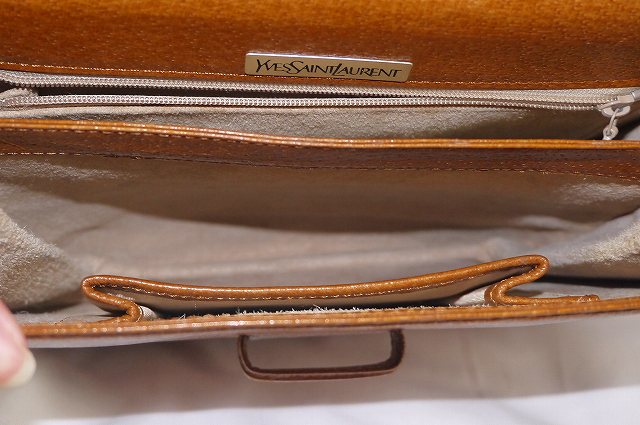YVES SAINT LAURENT キャメル２Wayショルダー