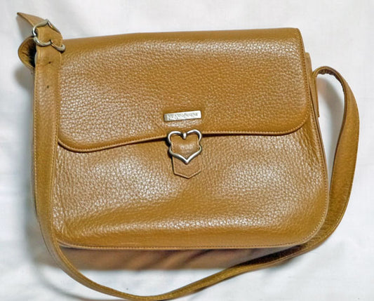 YVES SAINT LAURENT キャメル丸フォルムショルダー