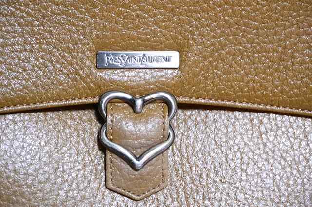 YVES SAINT LAURENT キャメル丸フォルムショルダー