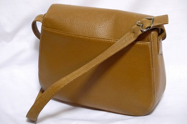 YVES SAINT LAURENT キャメル丸フォルムショルダー