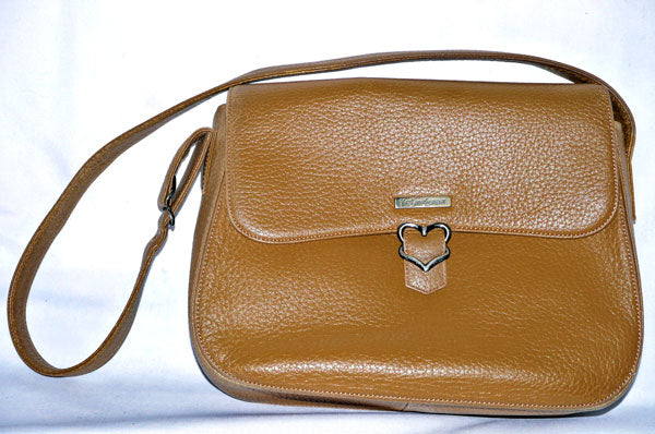 YVES SAINT LAURENT キャメル丸フォルムショルダー