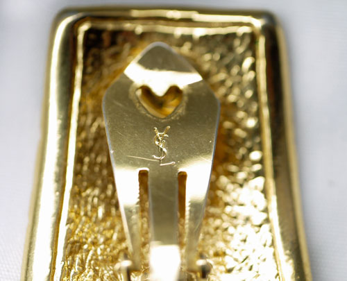 YVES SAINT LAURENT　ゴールドイヤリング