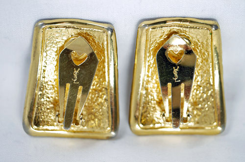 YVES SAINT LAURENT　ゴールドイヤリング