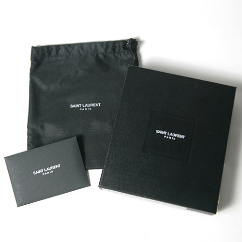 YVESSANTLAURENT　Yライン総革折り財布（赤）