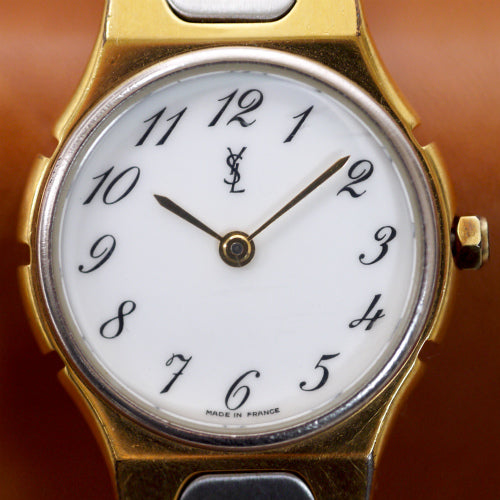 YVES SAINT LAURENT　蛇腹腕時計