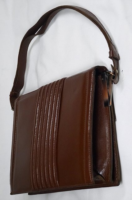 YVES SAINT LAURENT ２Wayショルダー(茶)