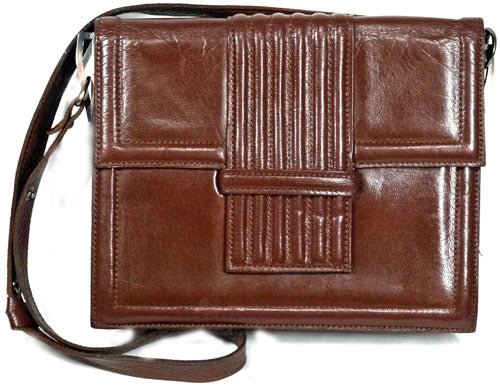 YVES SAINT LAURENT ２Wayショルダー(茶)