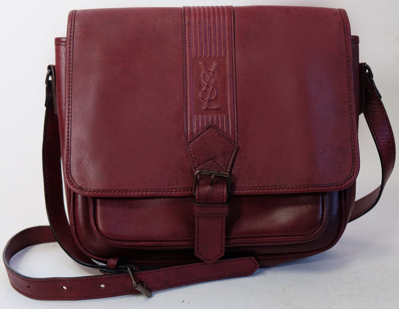 YVES SAINT LAURENT<訳あり> ロゴショルダー (ボルドー)