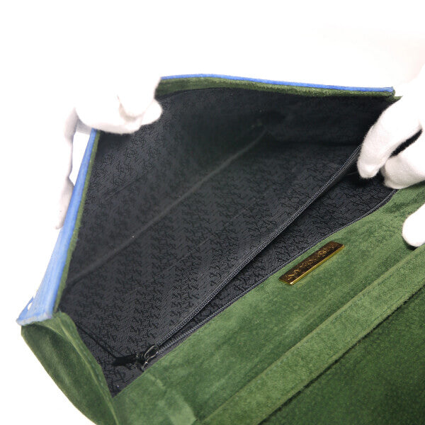 YVES SAINT LAURENT スエードスタッズショルダーバッグ（マルチカラー ）