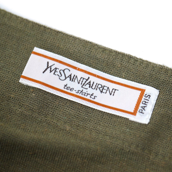 YSL 　フレア袖リボン半袖ニット（ライトカーキ）