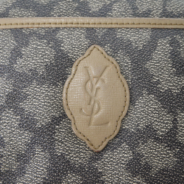 YVES SAINT LAURENT ジラフ柄YSLロゴショルダー（ブラウン系）