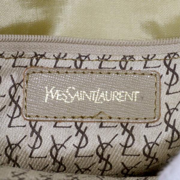 YVES SAINT LAURENT ジラフ柄YSLロゴショルダー（ブラウン系）