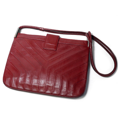 YVES SAINT LAURENT 赤ワンショルダー