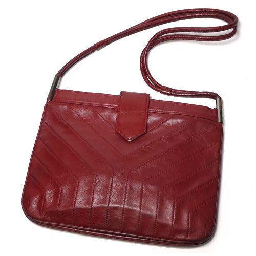 YVES SAINT LAURENT 赤ワンショルダー