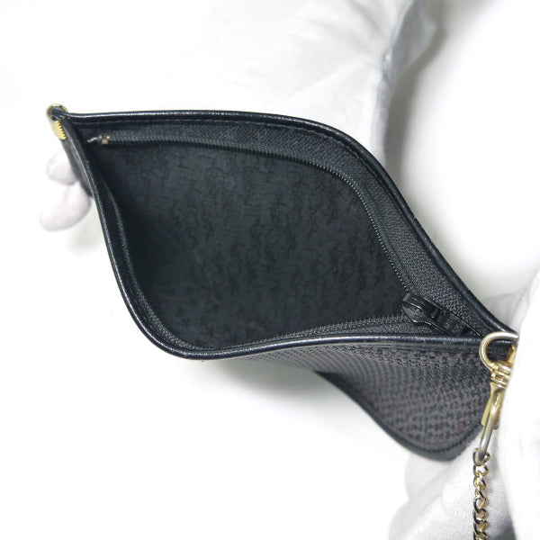 YVES SAINT LAURENT 巾着ショルダー（黒）