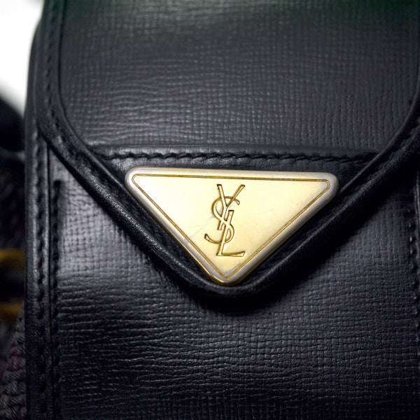 YVES SAINT LAURENT 巾着ショルダー（黒）