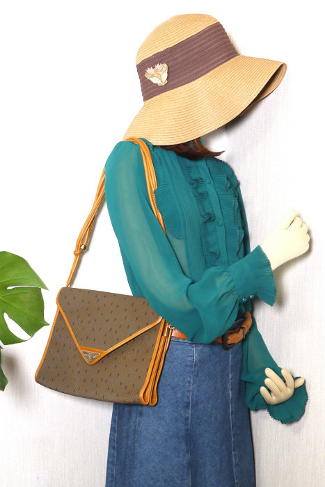 YVES SAINT LAURENT キャメルショルダー