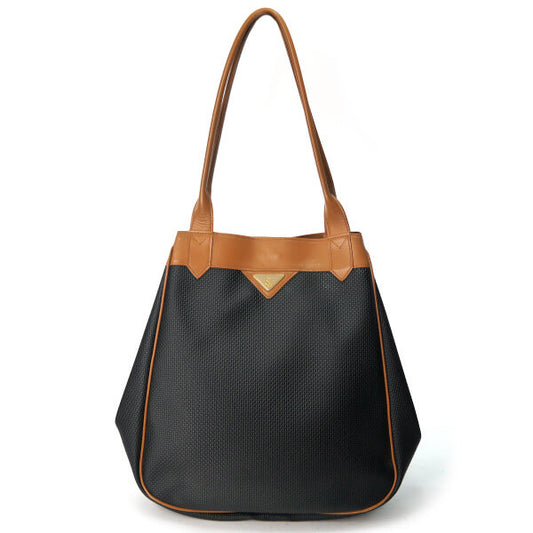 YVES SAINT LAURENT バイカラーYSLロゴトートバッグ（キャメル/グレー系）