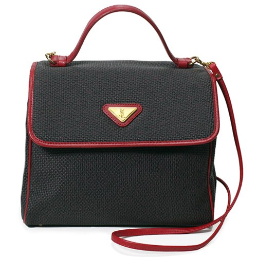 YVES SAINT LAURENT ２wayボストン（黒）