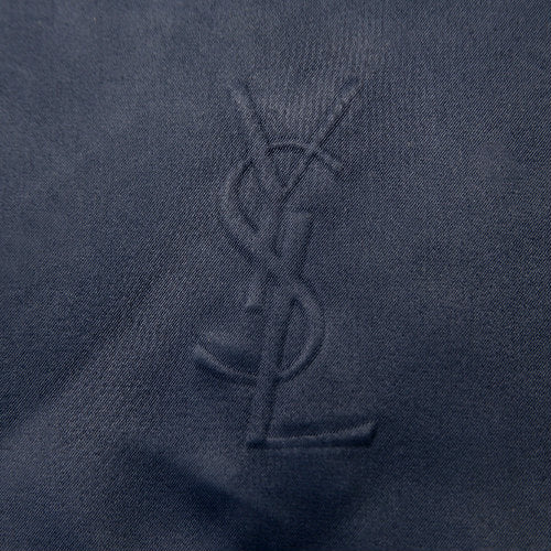 YVES SAINT LAURENT 濃紺サテン丸ショルダー