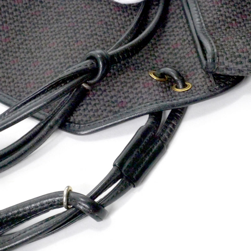 YSL  ロゴプレート PVCメッシュ２WAYポシェット（黒）