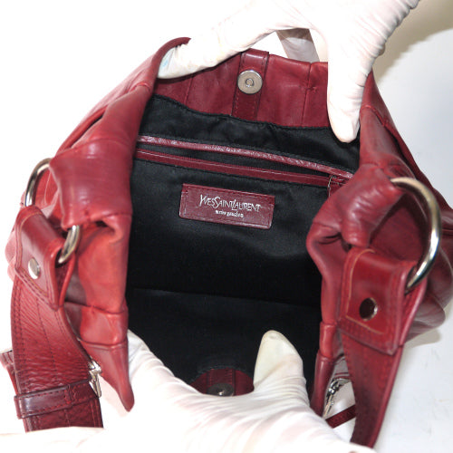 YVES SAINT LAURENT 半円ワンショルダー（赤）