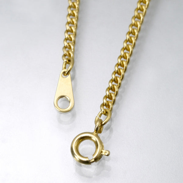 YVES SAINT LAURENT スクエアペンダントウォッチ（ゴールド）