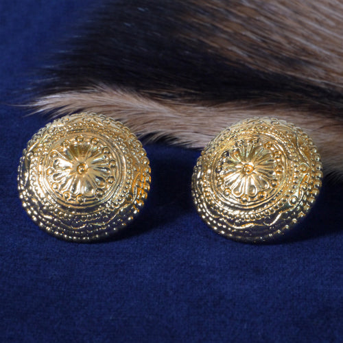 YVES SAINT LAURENT　ボタン仕様イヤリング