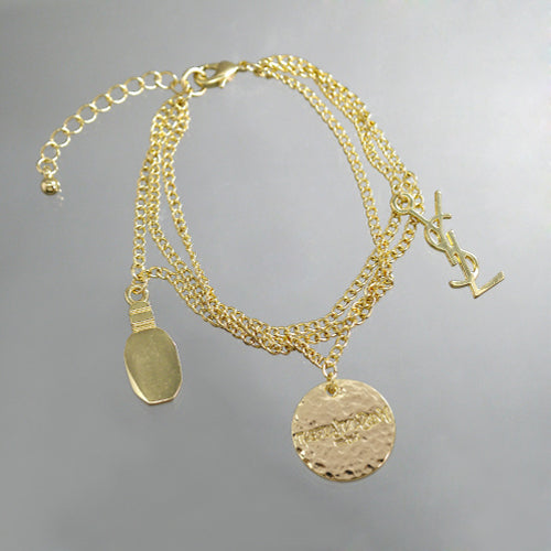 YVES SAINT LAURENT　ロゴ×香水瓶ブレスレット