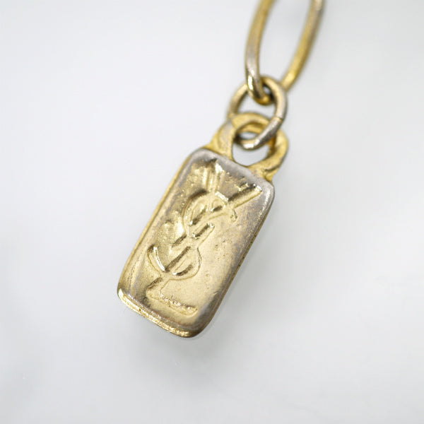 YVES SAINT LAURENT　カサンドラ ロゴネックレス（ゴールド）