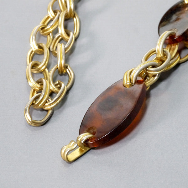 YVES SAINT LAURENT べっ甲チェーンベルト&ネックレス