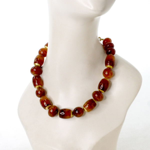 YVES SAINT LAURENT べっ甲ネックレス