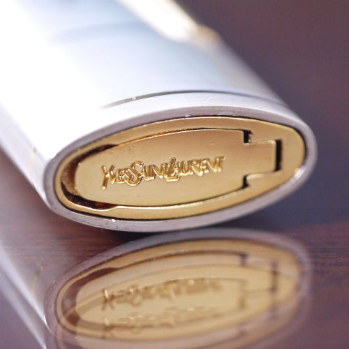 YVES SAINT LAURENT シルバー×ゴールドライター