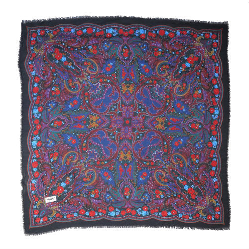 YVES SAINT LAURENT ペイズリー柄ショール