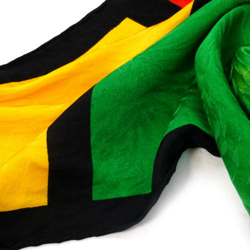 YVES SAINT LAURENT 大判シルクマルチカラー スカーフ