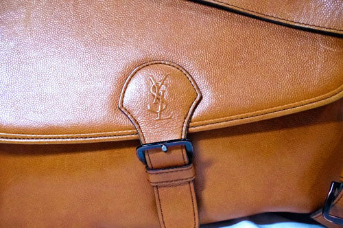 YVES SAINT LAURENT キャメル２Wayショルダー