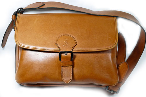 YVES SAINT LAURENT キャメル２Wayショルダー