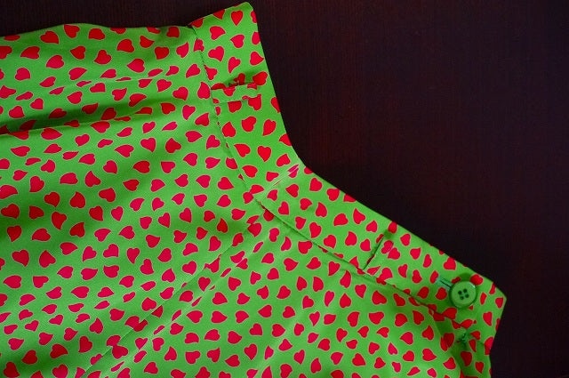 YVES SAINT LAURENT　ハート柄ツーピース