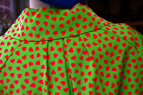 YVES SAINT LAURENT　ハート柄ツーピース