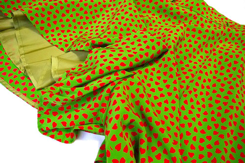 YVES SAINT LAURENT　ハート柄ツーピース