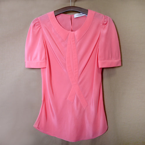 YVES SAINT LAURENT シルクトップス（ピンク）
