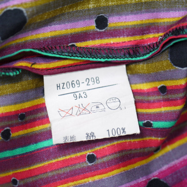 YVES SAINT LAURENT　コットン100%総柄ツーピース（ピンク系）