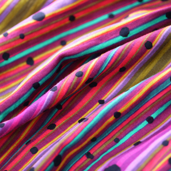 YVES SAINT LAURENT　コットン100%総柄ツーピース（ピンク系）